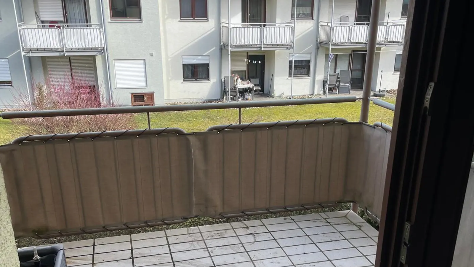 Balkon einer betreuten Wohnanlage